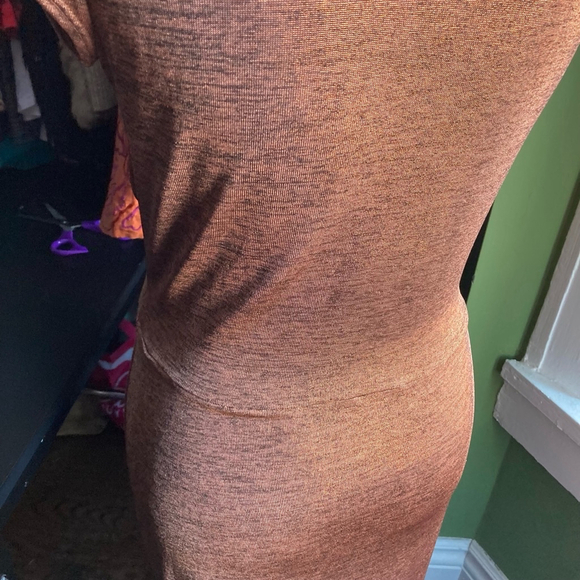 Women's THURLEY Dress Size S Brown Bronze - Picture 6 of 10